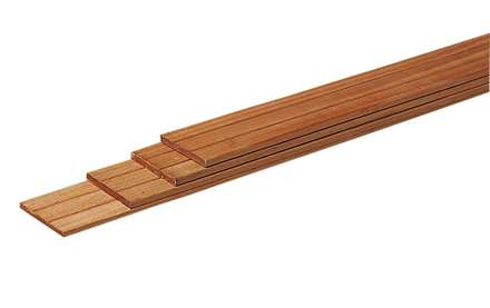 Hardhouten schutting plank